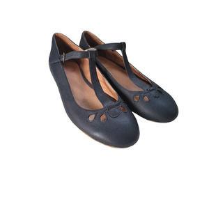 Women's Sutro Footwear Black Leather Mary Jane Flats Size W 8.5